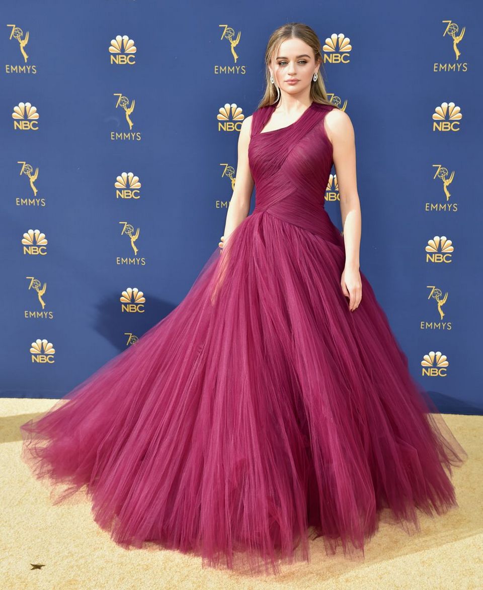 'The Kissing Booth' actress Joey King looked like a Disney princess in a Zac Posen Resort 2019 gown.