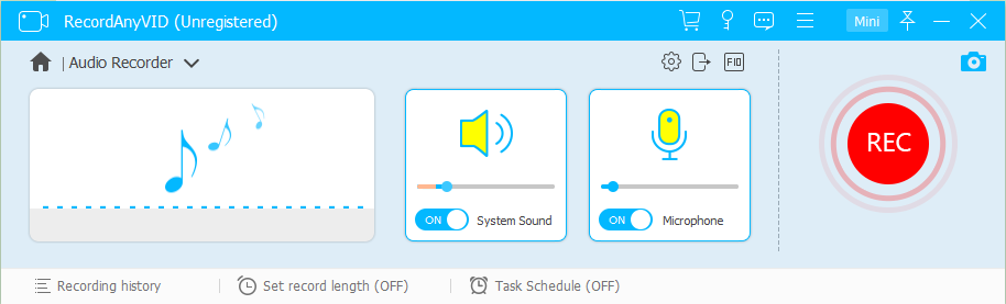 Adjust Audio Recording Settings