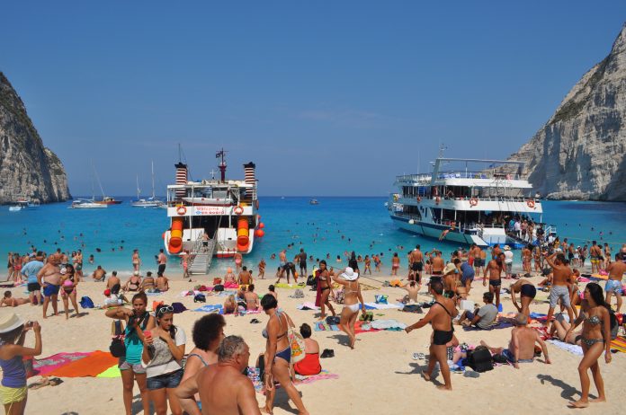 crowding at European beaches