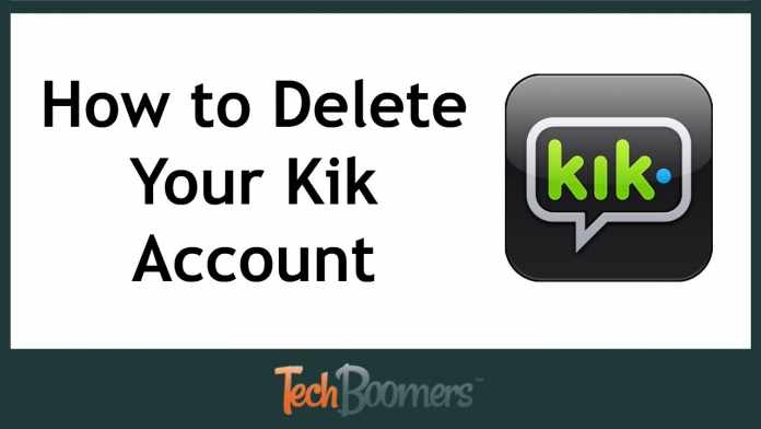 how to delete kik account